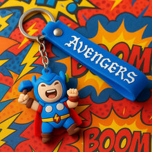 Cute Silicone 3D Key Chain with Metal Hook & Strap (Pack of 1)