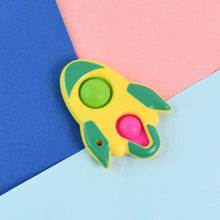 Rocket Shaped Dimple Keychain Toy (1 Pc)