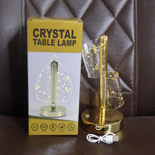 Luxury Golden Crystal LED Double Shade Table Lamp (1 Pc)