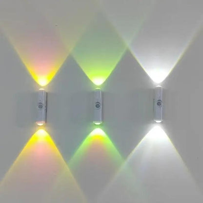 Up & Down Lit Hill Shape Sensor LED Wall Lights