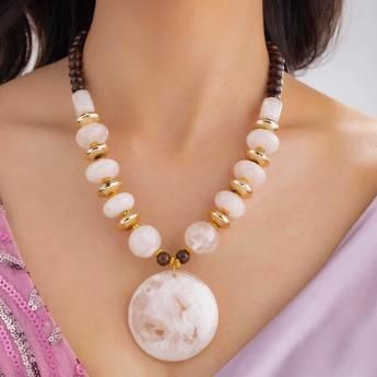 Gold Plated Beaded Jewellery Set