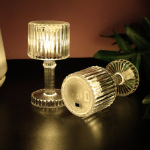 Set of 6 LED Crystal-Effect Table Lamps