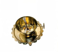 Akhand Diya Lamp with Adjustable wick & Glass